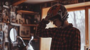 How-to-Put-on-a-Motorcycle-Helmet-Comfortably-3